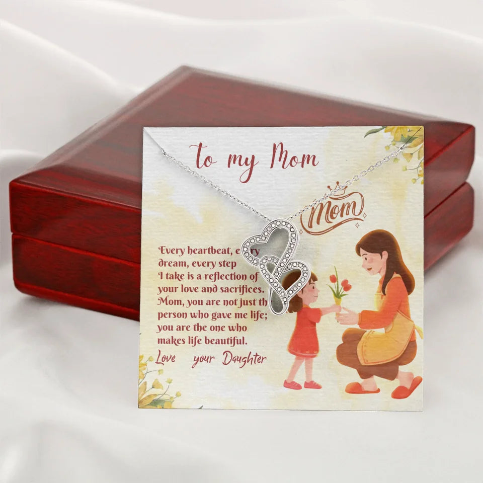 Double Heart Wooden Box 8