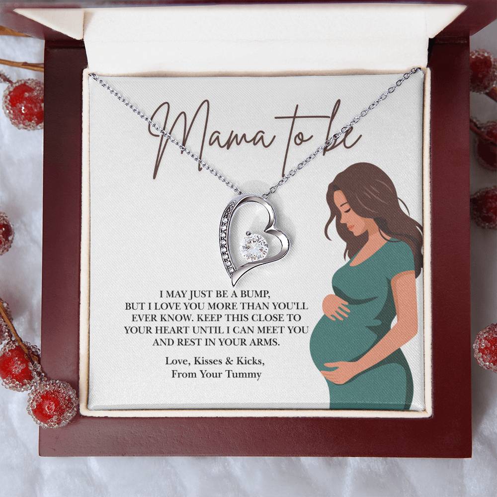 Mama to Be Heart Necklace – A Precious Gift for Expecting Moms